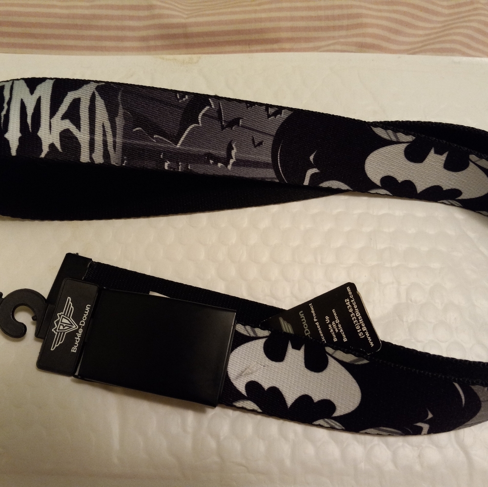 Black batman belt new with tags